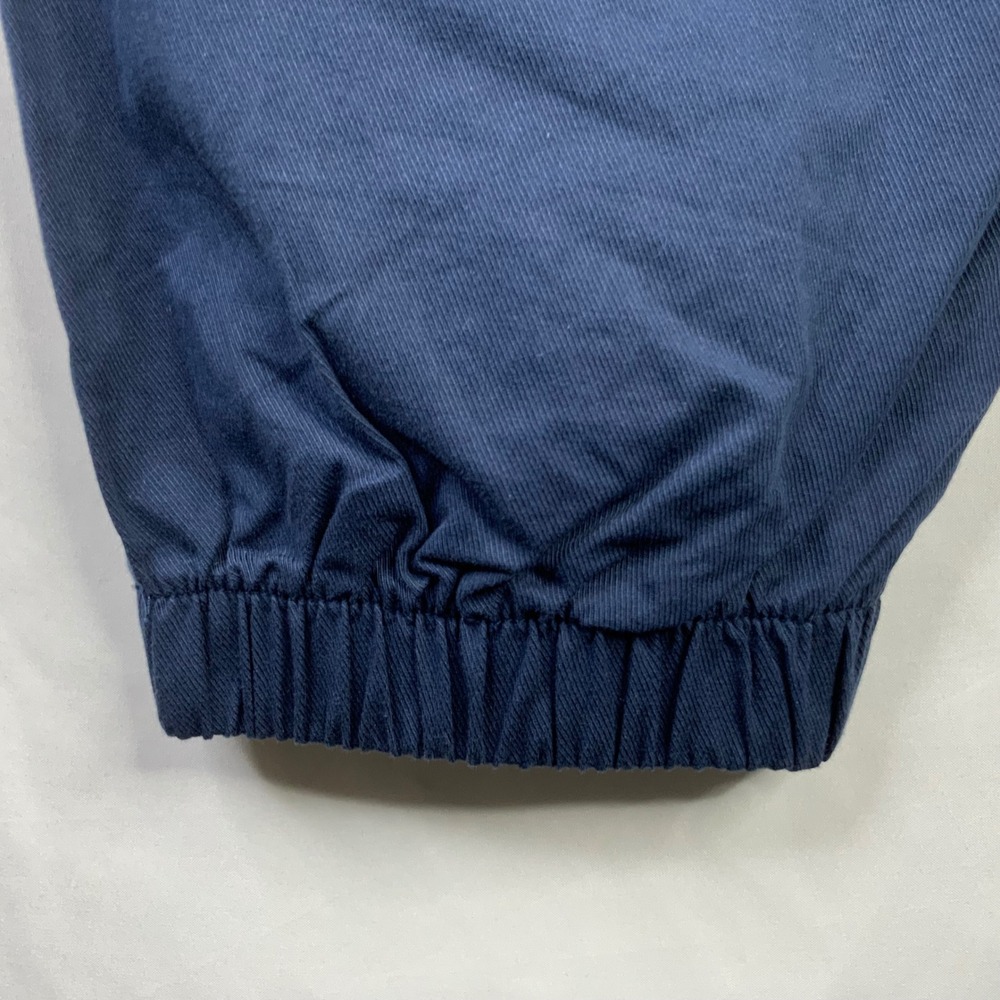 Halara Navy Blue Cotton Pleated Jogger Pants Womens Large NWT High Waisted - Picture 7 of 8